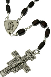 RDS165 San Damiano Fransiscan Wood Rosary