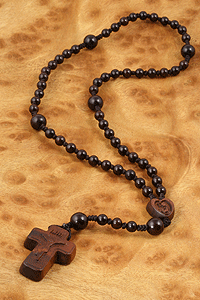 Jujube Wood Bead Cord Rosary