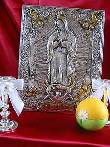 Our Lady of Guadalupe Silver Icon