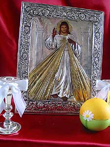 Jesus the Divine Mercy Silver Icon