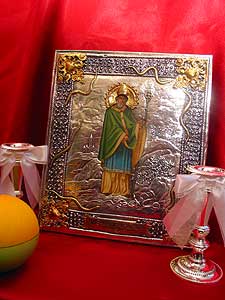 Saint Patrick Silver Icon