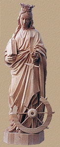 Saint Catherine Natural Wood
