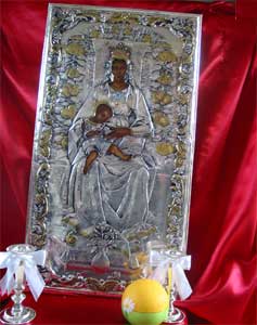 Madonna Candeletta Silver Icon