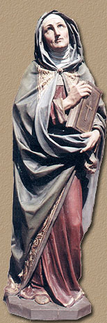 St. Anne Statue Painted and Gilded