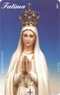 Fatima - Rosary Card