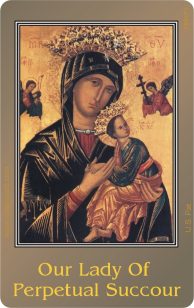 Perpetual Help - Rosary Card