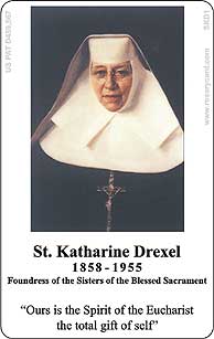 St. Katharine Drexel Rosary Card