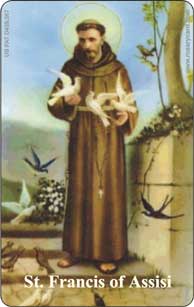 St. Francis Rosary Card