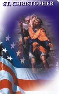 St. Christoph Rosary Card