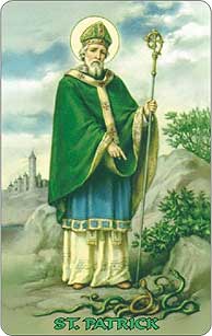 St. Patrick Rosary Card