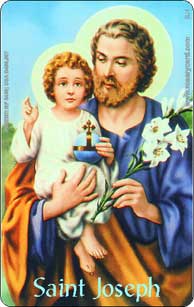 St. Joseph Rosary Card