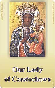 Our Lady of Czestochowa Rosary Card