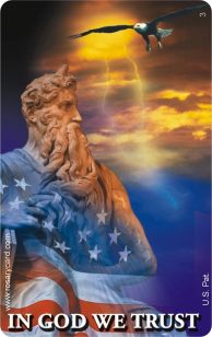 In God We Trust Rosary Card