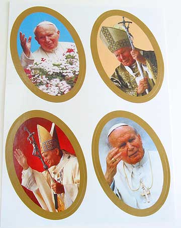 STK0010 John Paul II Catholic Sticker