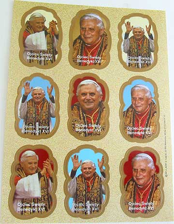 STK0012 Pope Benedict Catholic Sticker