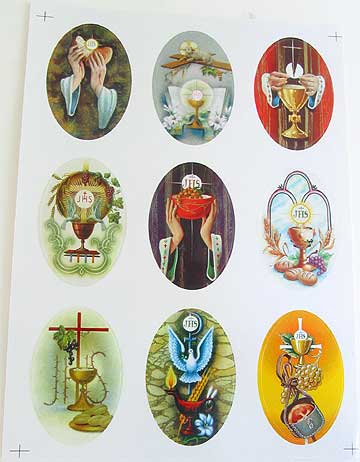 STK0013 Holy Communion Catholic Stickers