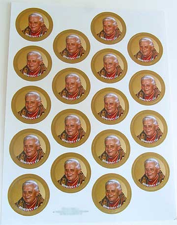 STK0018 Pope Benedict Catholic Sticker
